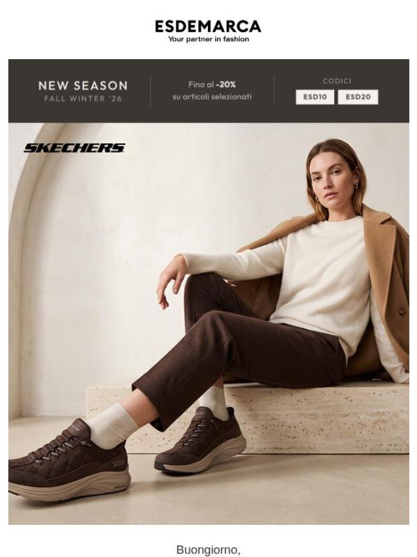 Skechers: il comfort si veste d'autunno