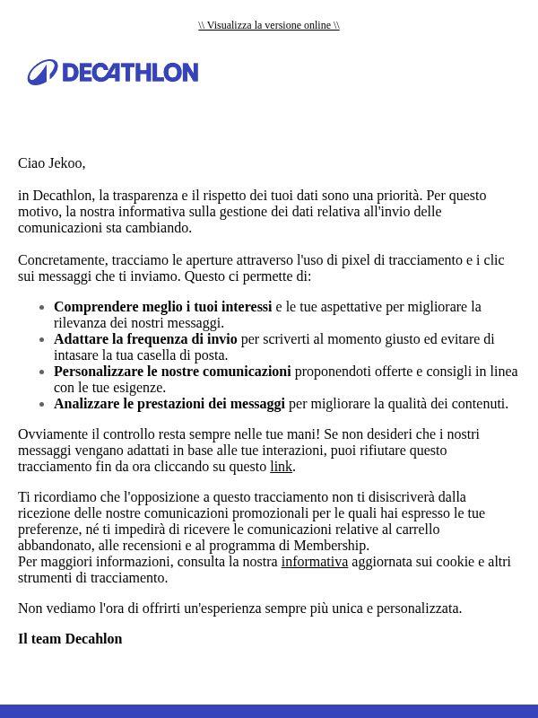 Novità sulle nostre comunicazioni.