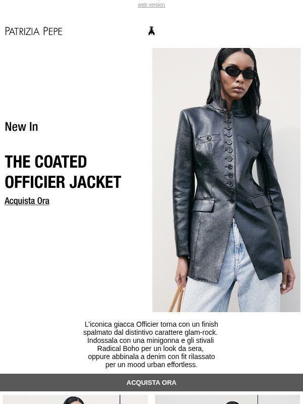 New In: The Coated Officier Jacket