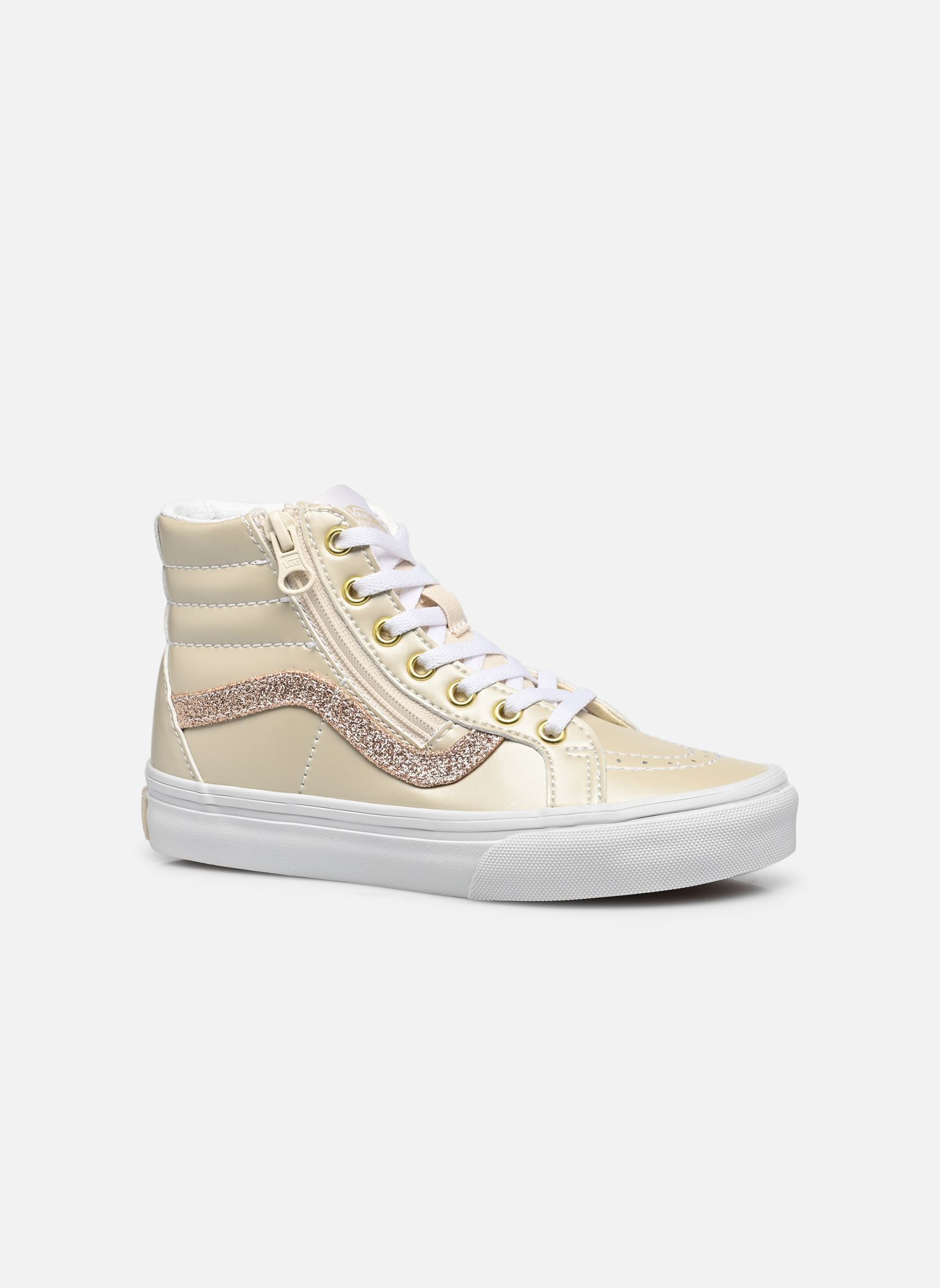 Vans Sneakers basse UY SK8-Hi Reissue Side Zip bambina beige