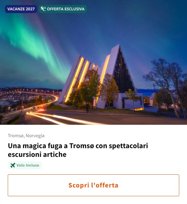 Una magica fuga a Tromsø con spettacolari escursioni artiche