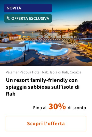 Un resort family-friendly con spiaggia sabbiosa sull%27isola di Rab