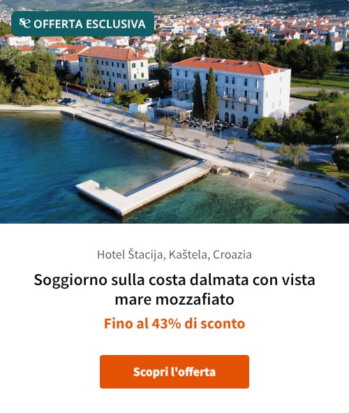 Soggiorno sulla costa dalmata con vista mare mozzafiato