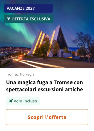 Una magica fuga a Tromsø con spettacolari escursioni artiche