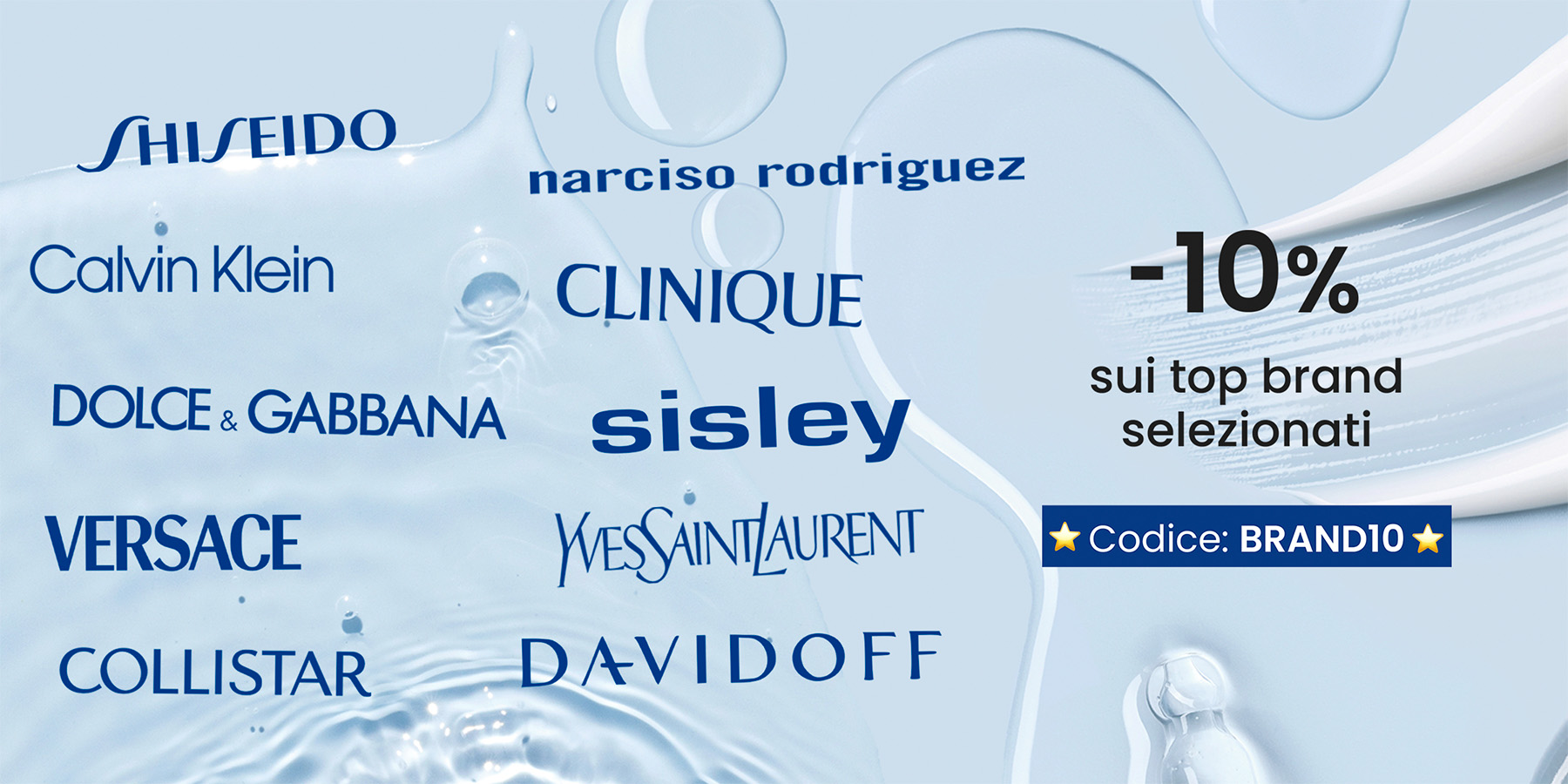 ⭐ -10% sui brand della bellezza