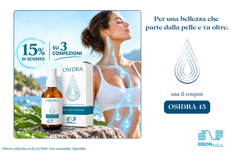 3 Osidra al 15% di sconto