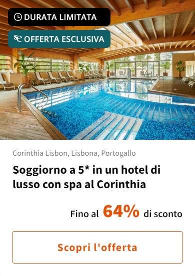 Soggiorno a 5* in un hotel di lusso con spa al Corinthia