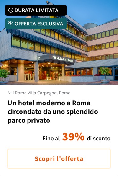 Un hotel moderno a Roma circondato da uno splendido parco privato