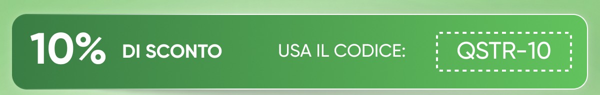 10% di sconto usa il codice* qstr-10