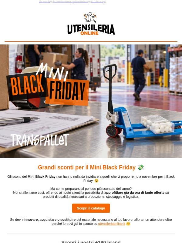 Grandi sconti per il Mini Black Friday 💸