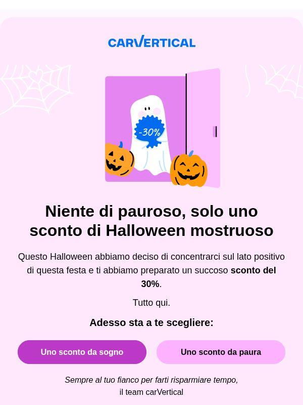 Niente di pauroso quest’anno