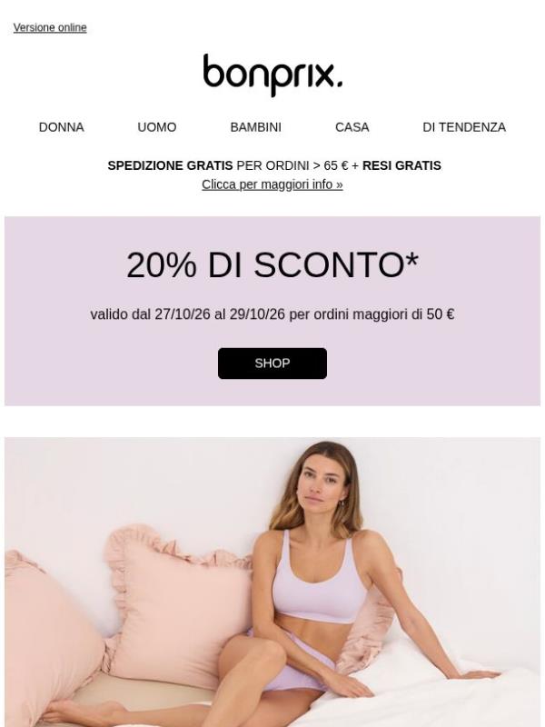 ✨ Bonprix Days: 20% di sconto - per poco tempo