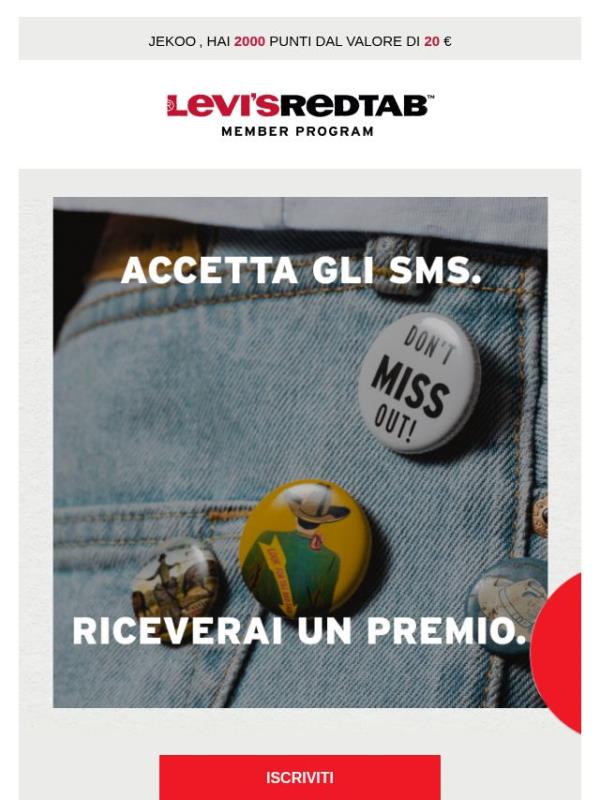Per te 200 punti se rimani in contatto