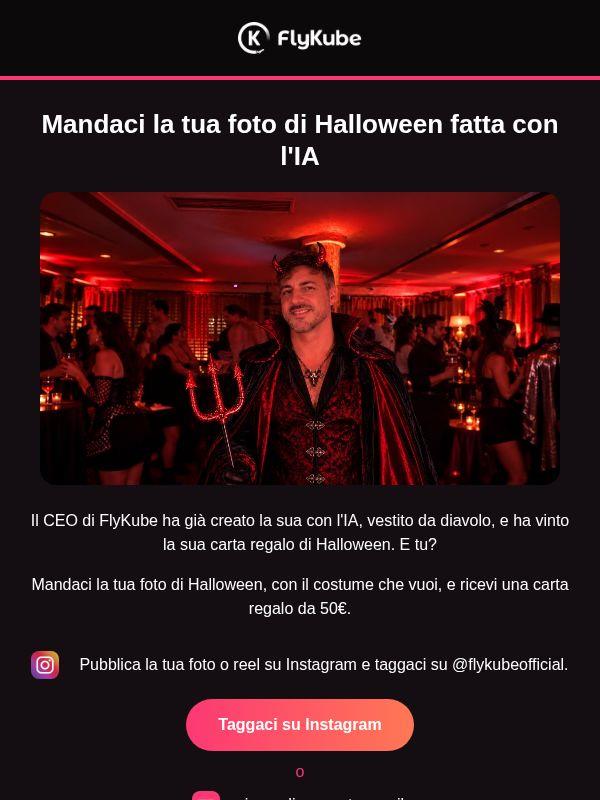 Mandaci la tua foto di Halloween fatta con l'IA