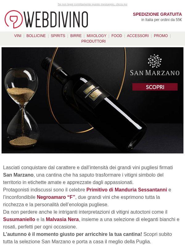 San Marzano 🍇 Dalla terra del sole, rossi che conquistano