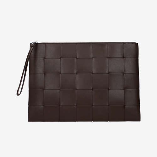 Bottega Veneta Clutches Men Leather Brown/Light Brown
