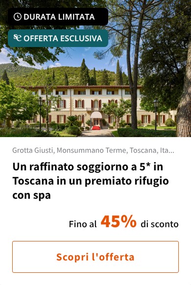 Un raffinato soggiorno a 5* in Toscana in un premiato rifugio con spa