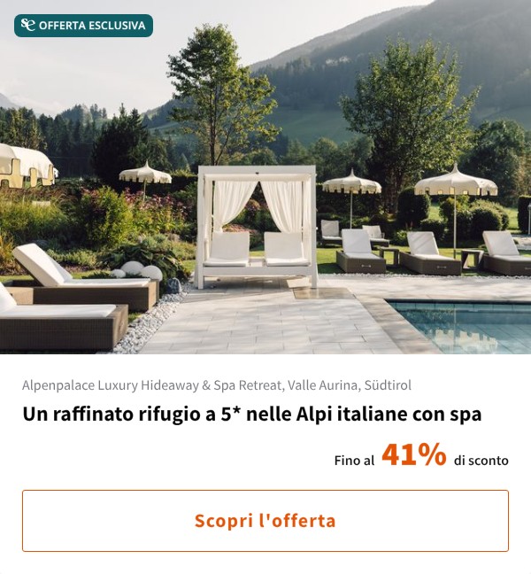 Un raffinato rifugio a 5* nelle Alpi italiane con spa