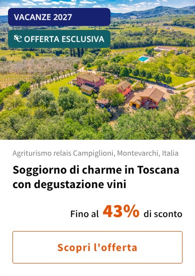 Soggiorno di charme in Toscana con degustazione vini