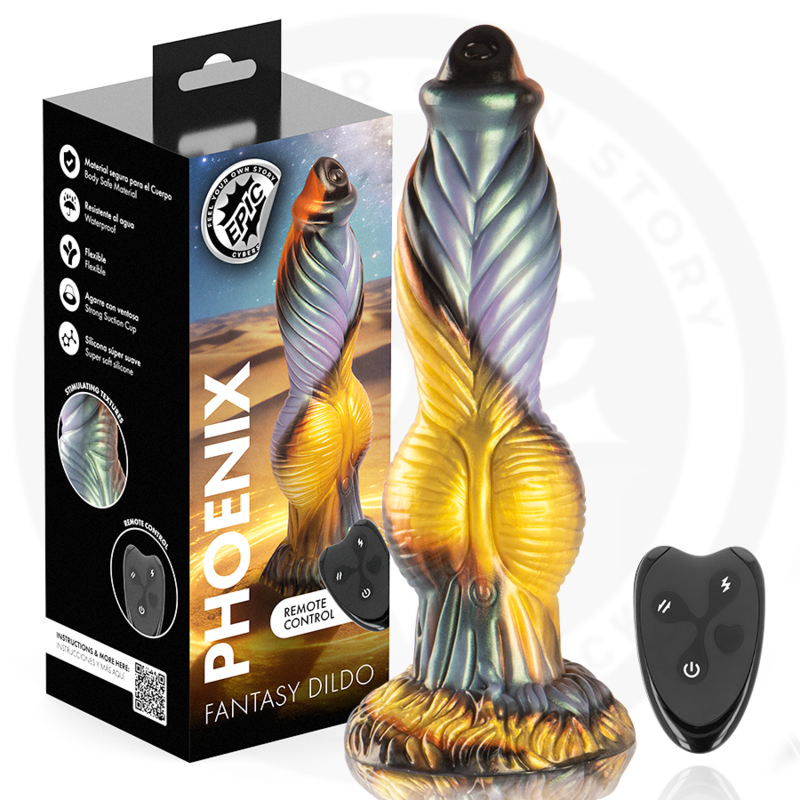 Vibratore Dildo EPIC Phoenix — Ricaricabile con Telecomando