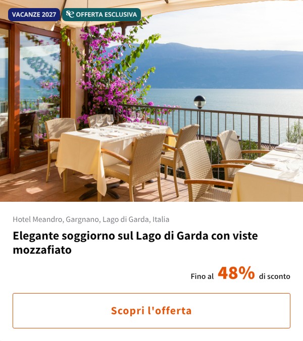 Elegante soggiorno sul Lago di Garda con viste mozzafiato