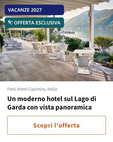 Un moderno hotel sul Lago di Garda con vista panoramica