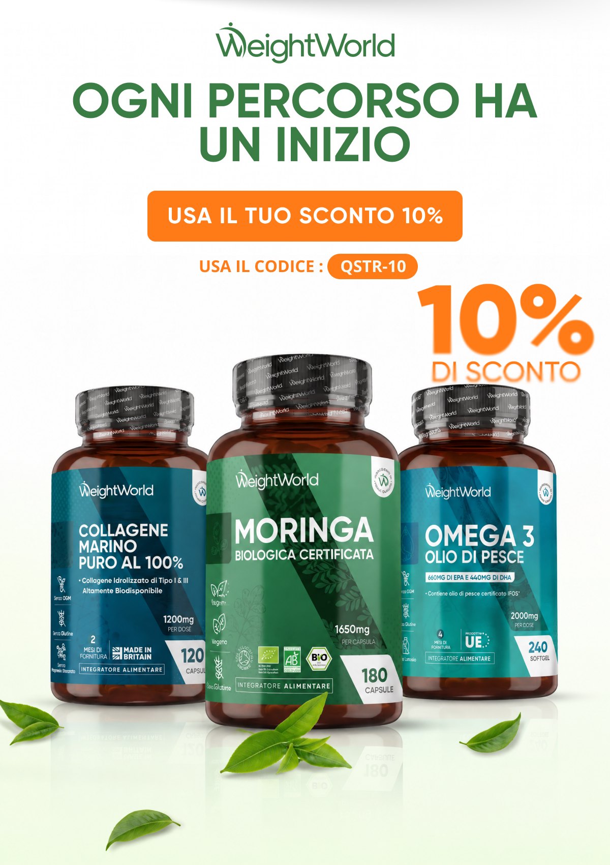 Ogni percorso ha un inizio Usa il tuo sconto 10% Usa il codice qstr-10 10% di sconto