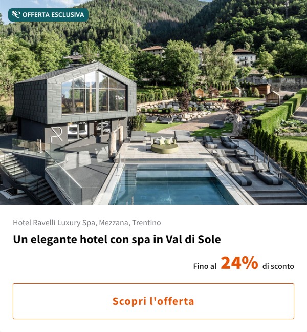 Un elegante hotel con spa in Val di Sole