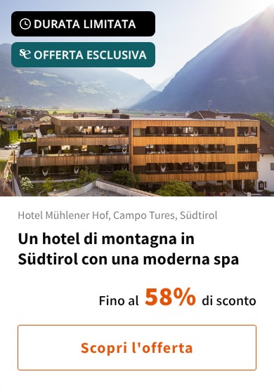Un hotel di montagna in Südtirol con una moderna spa