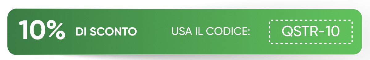 10% di sconto usa il codice qstr-10