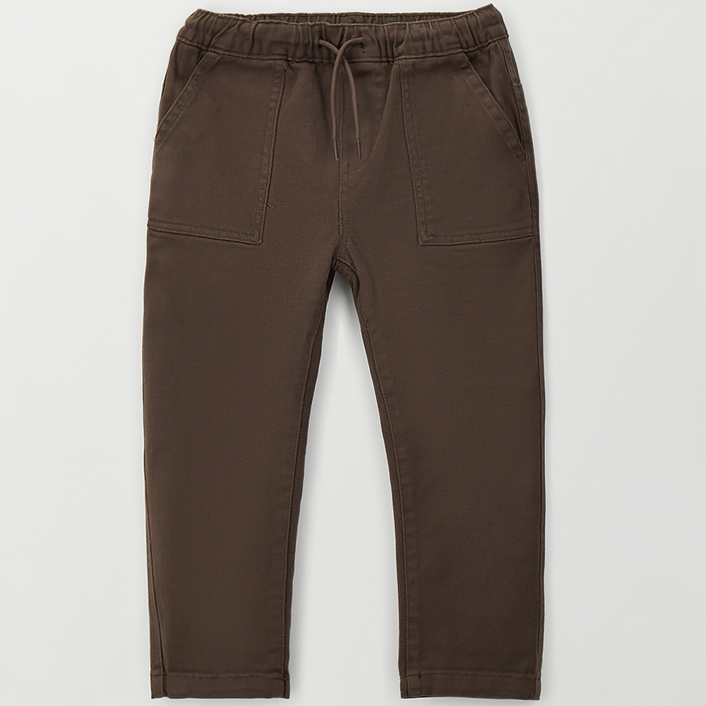 Image of PANTALONE RELAXED FIT TINTA UNITA 4H296 BAMBINO IDO
