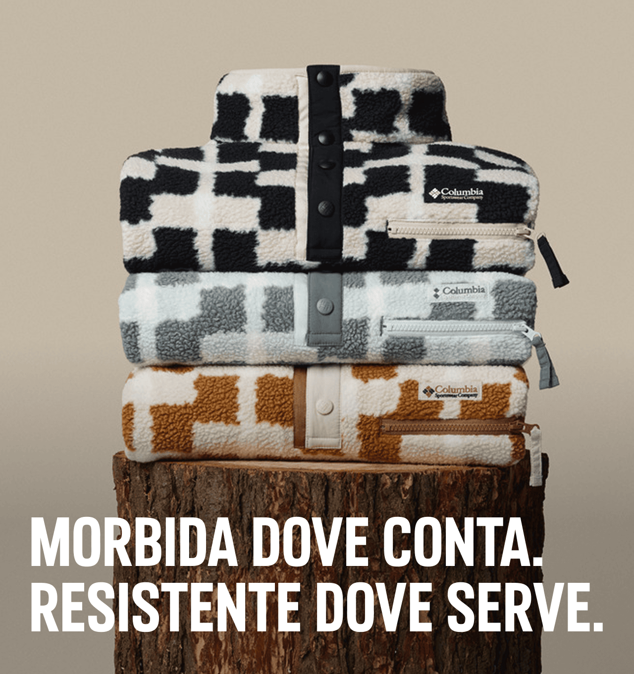 MORBIDA DOVE CONTA.<br>RESISTENTE DOVE SERVE.