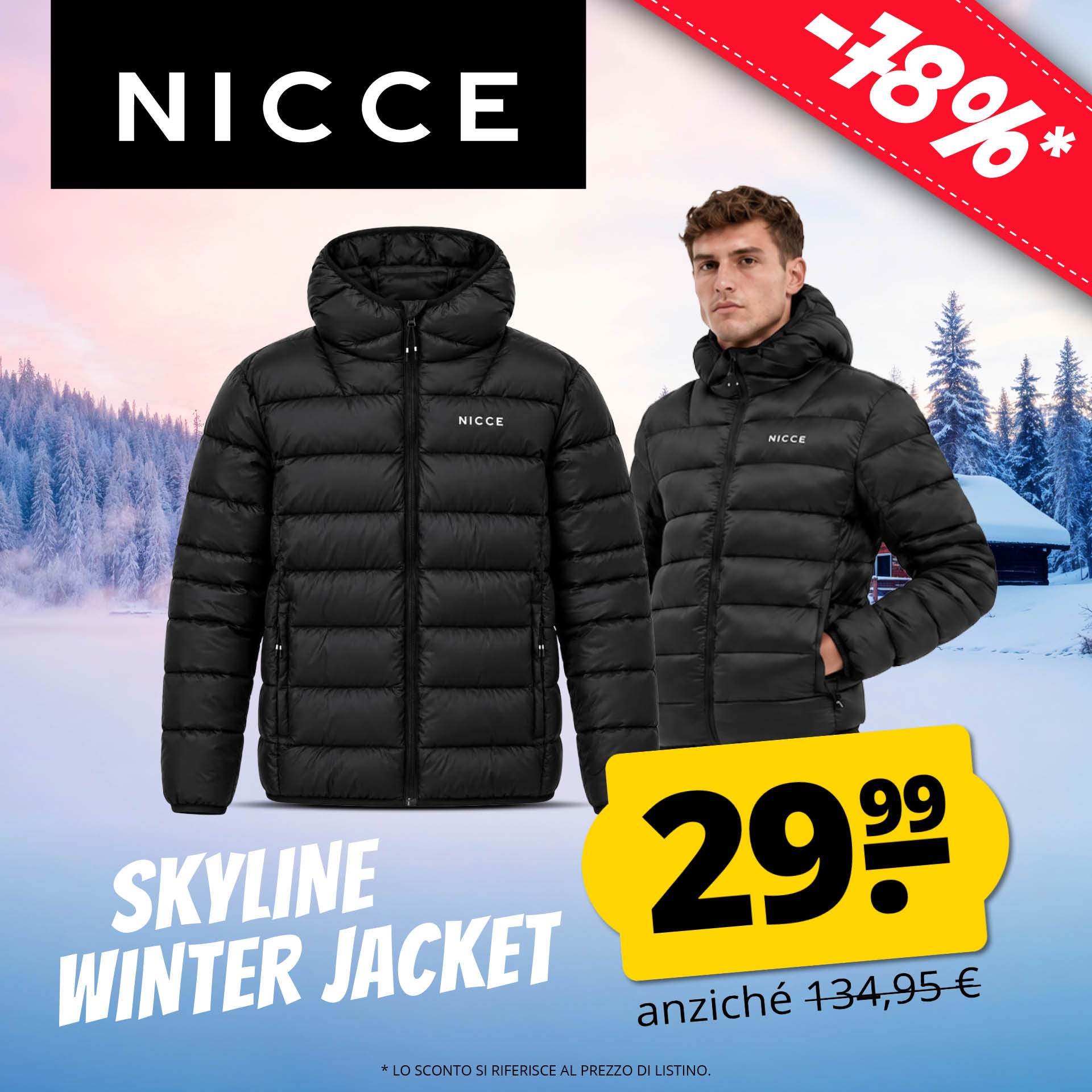 Giacca invernale da uomo NICCE Skylin