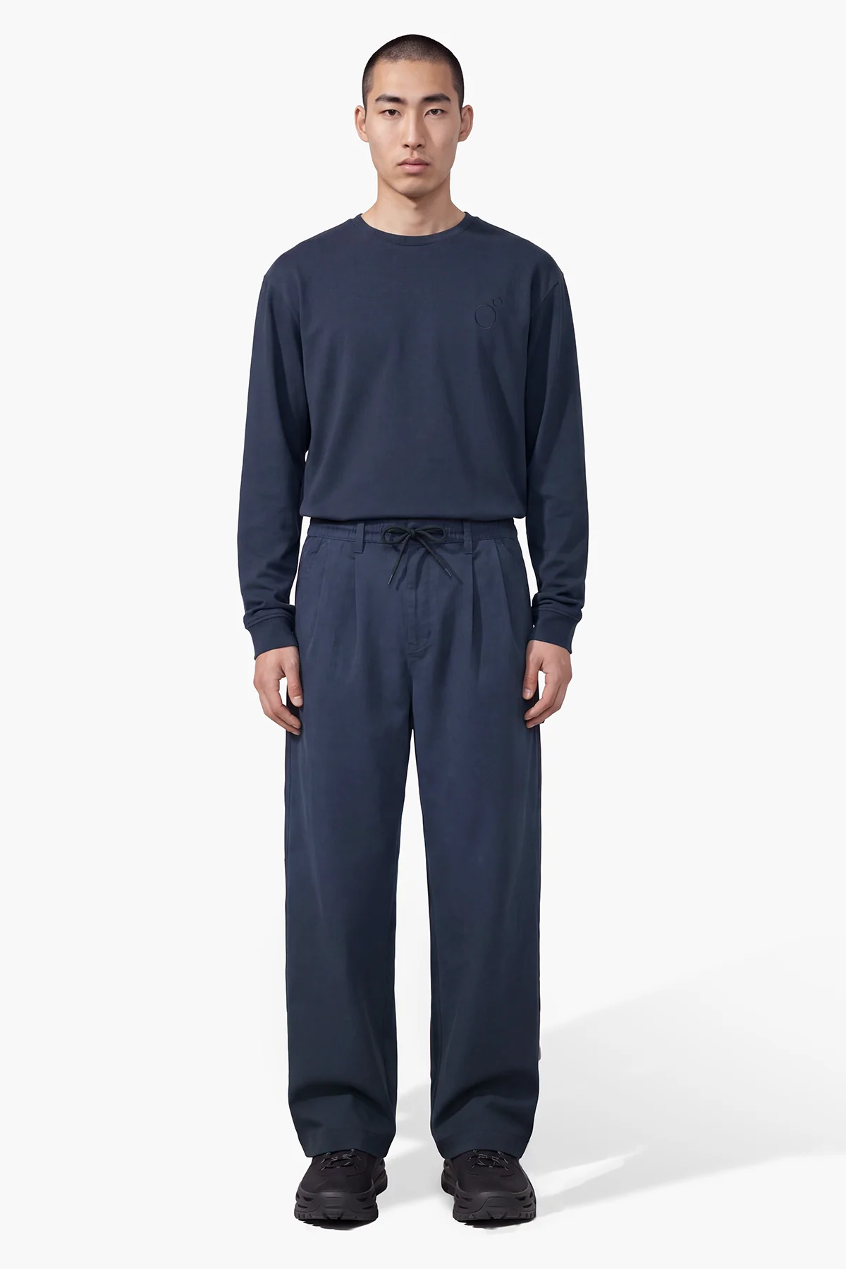 Image of ROCHEL WIDE PANT - BLU NAVY