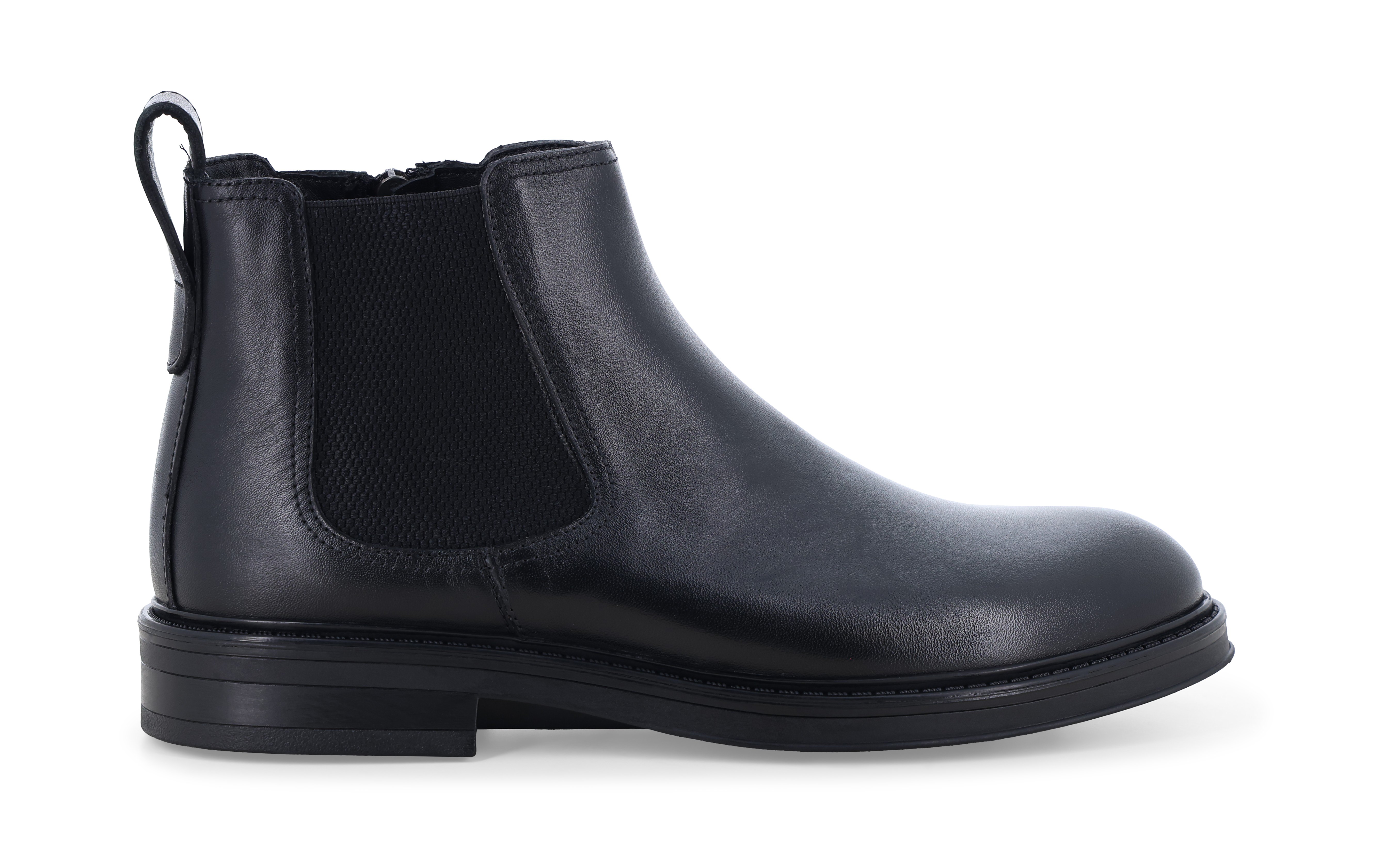 Stivaletto uomo chelsea in pelle nero u96005bk