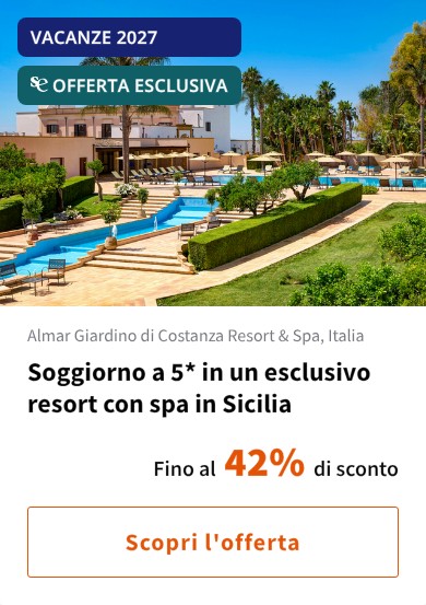 Soggiorno a 5* in un esclusivo resort con spa in Sicilia
