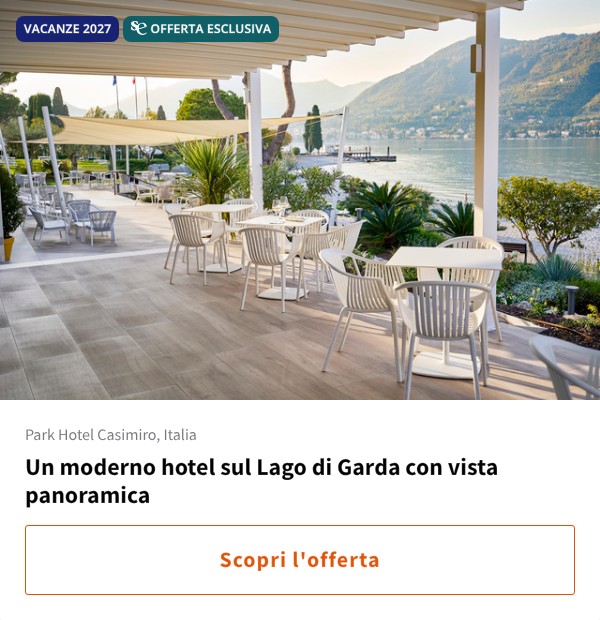 Un moderno hotel sul Lago di Garda con vista panoramica