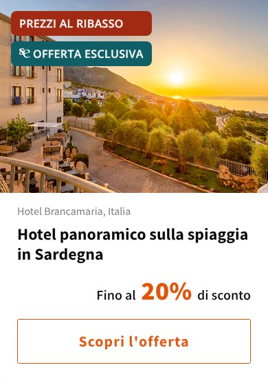 Hotel panoramico sulla spiaggia in Sardegna