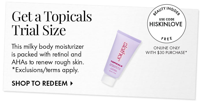 Get a Topicals Trial Size