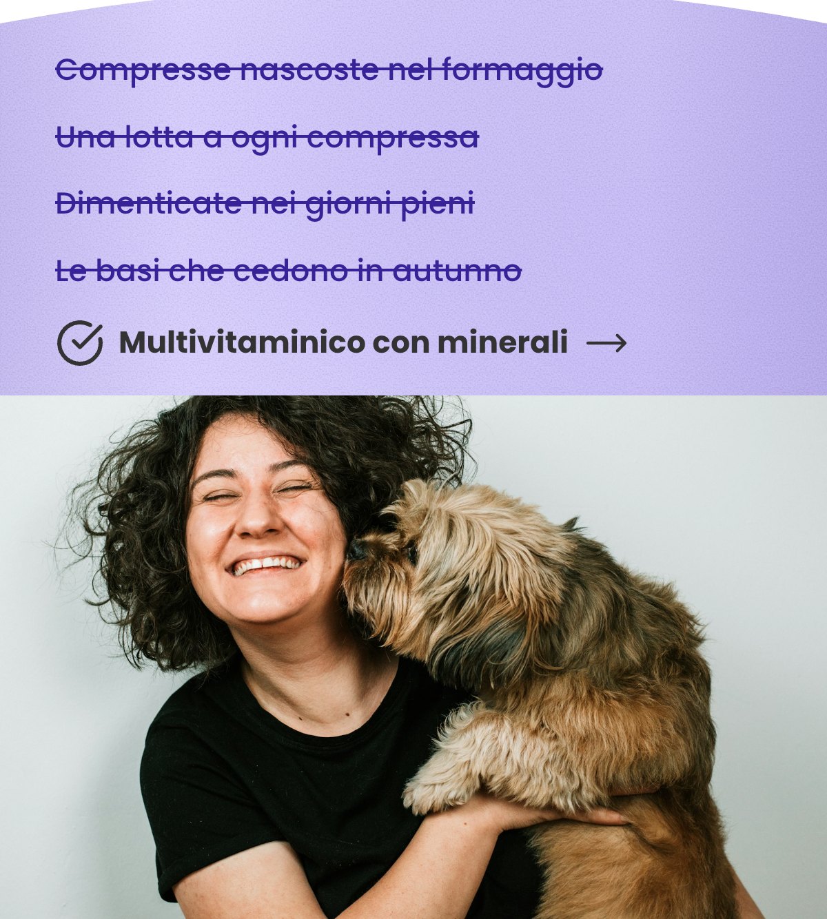 Compresse nascoste nel formaggio · Una lotta a ogni compressa · Dimenticate nei giorni pieni · Le basi che cedono in autunno · Multivitaminico con minerali