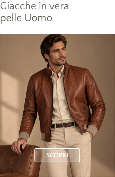 Giacche in vera pelle Uomo. Scopri la collezione.