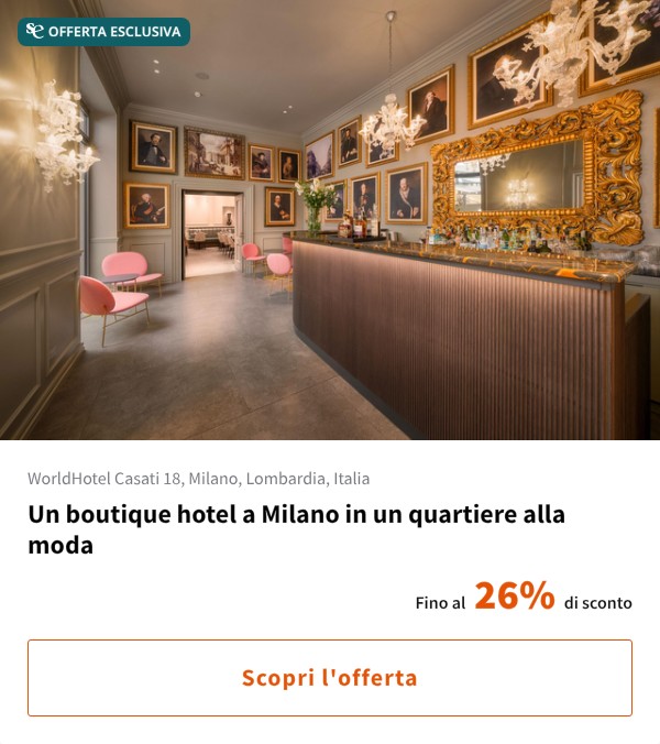 Un boutique hotel a Milano in un quartiere alla moda