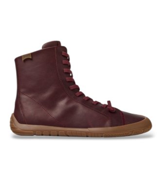 Stivaletti in pelle Peu Path+ granata
