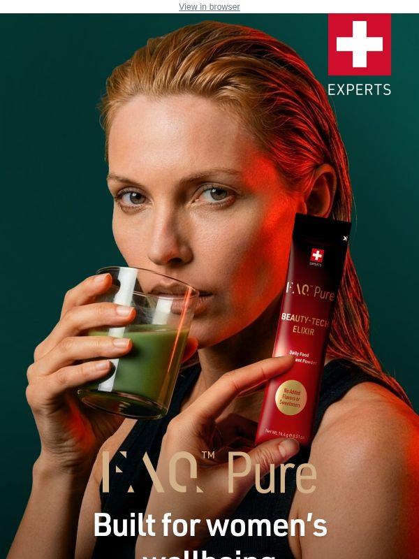 FAQ™ Pure: dosed with a woman’s body in mind.