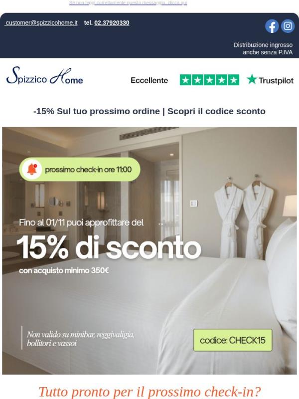 Il prossimo check-in è vicino 🏨 E c'è una sorpresa per te 👈