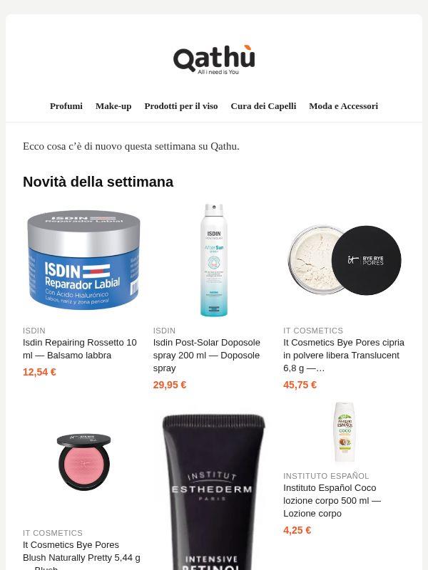 Qathu: le novità della settimana, i più venduti e la superpromo