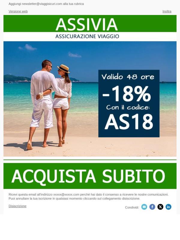 - 18% su tutte le nostre polizze!