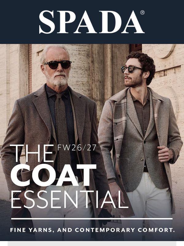 THE COAT ESSENTIALS. L'arte del cappotto sartoriale Spada Roma.