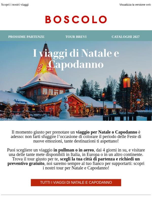 12 tour per Natale e Capodanno