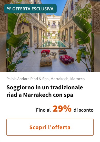 Soggiorno in un tradizionale riad a Marrakech con spa